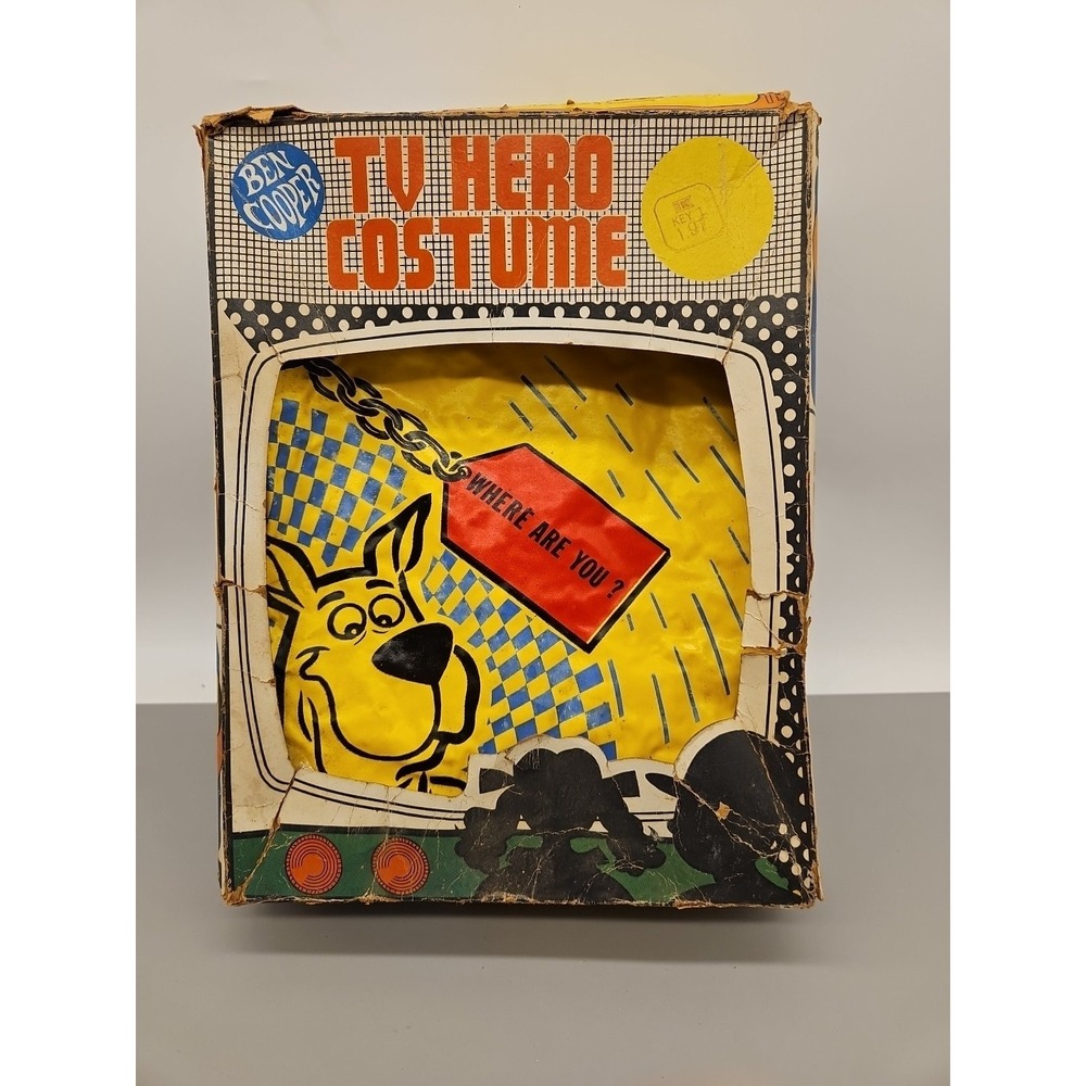 Vintage 1971 Scooby Doo 833 Ben Cooper TV‎ Hero Costume Missing Mask Box Damage